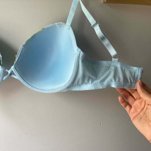 👌❤️DREAM ANGELS Lightly-Lined Lemon Embroidery Demi Bra - Picture 7 of 8